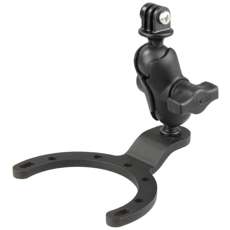 RAM-B-411-A-GOP1U RAM® Large Gas Tank Mount with Universal Action Camera Adapter