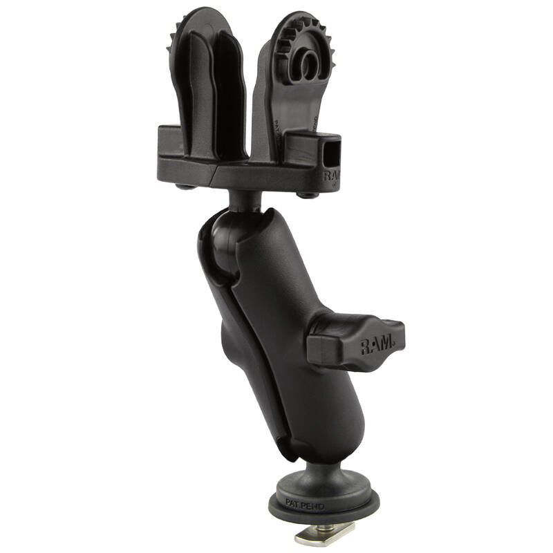 RAM-B-LO12-354-TRA1 RAM® Track Ball™ Double Ball Mount for Lowrance Hook² & Reveal Series - no device
