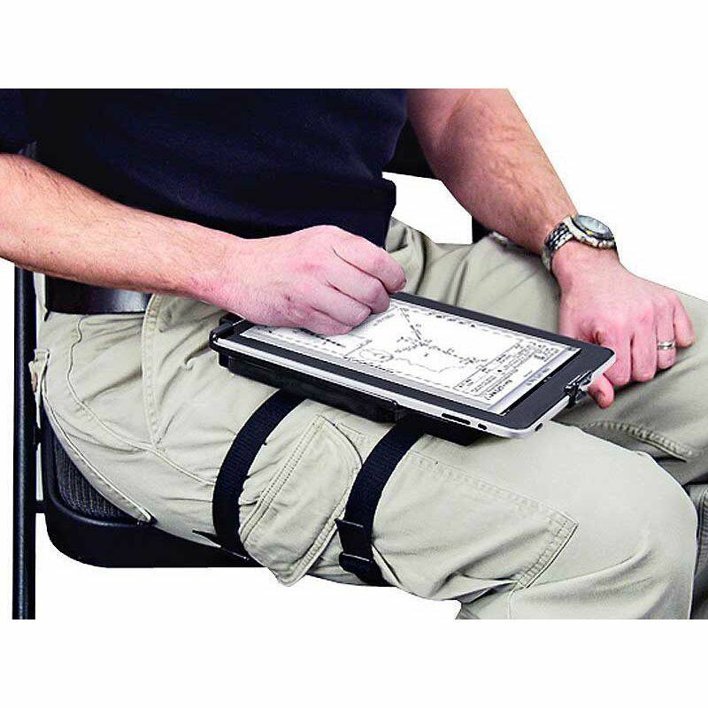 RAM Kneeboard mount with tablet on knee