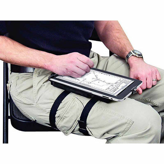 RAM Kneeboard mount with tablet on knee