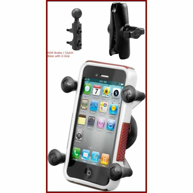RAM-B-309-1-UN7U RAM® X-Grip® Phone Holder with Brake/Clutch reservoir Base components