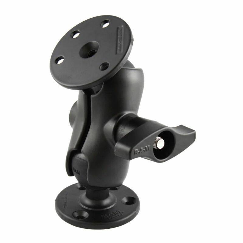RAM-D-101U-C RAM® Double Ball Mount with Two Large Round Plates - D Size Short Arm