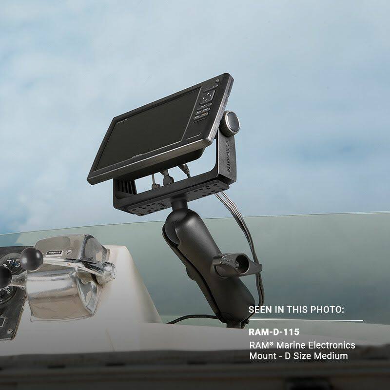 ram-d-115 on boat with device