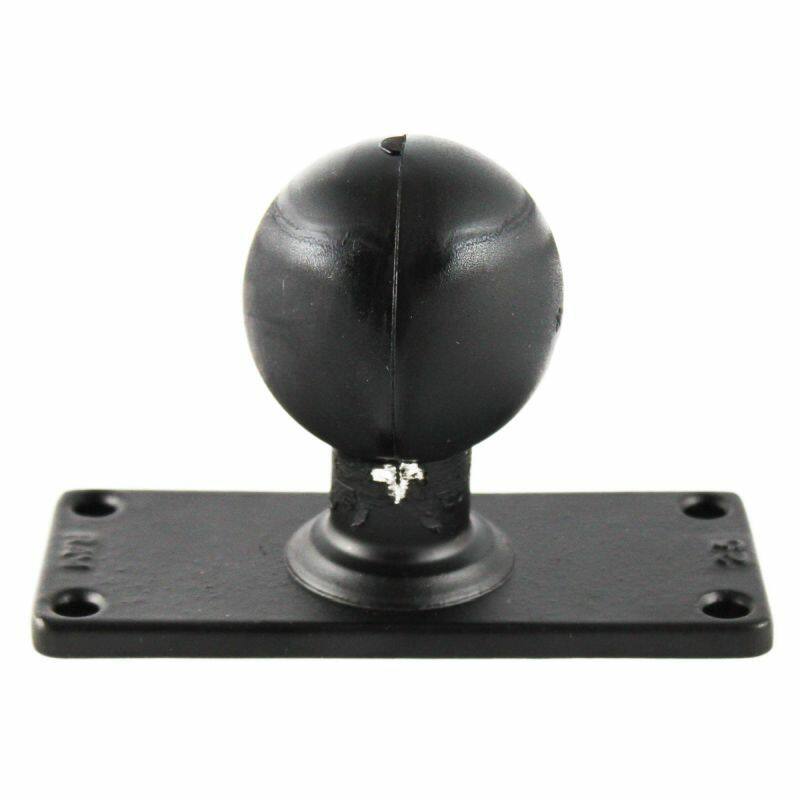 RAM-D-202U-25 D Size 57mm / 2.25" Ball on 51 x 127mm Rectangular Plate with 1.5" x 4.5" 4-Hole Pattern