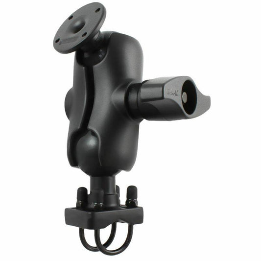 RAM-D-254-C-235U RAM® Double U-Bolt Rail Mount with Round AMPS Plate