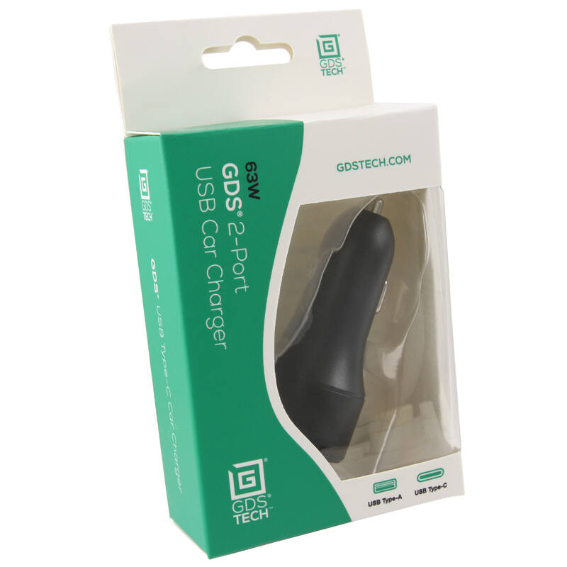 RAM GDS Type-C and Type A 2-Port Cigarette Charger