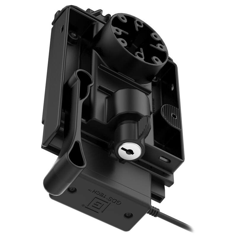RAM-GDS-DOCKL-V10-OMT1U GDS® Type-C Powered Vehicle Dock for IntelliSkin® Next Gen Tablets from below