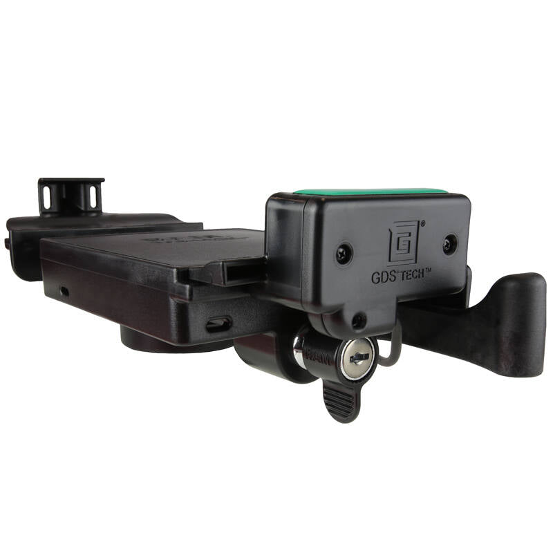 RAM-GDS-DOCKL-V9-OMT1U GDS® USC-C Vehicle Dock for IntelliSkin® Next Gen Tablets from below showing locking feature