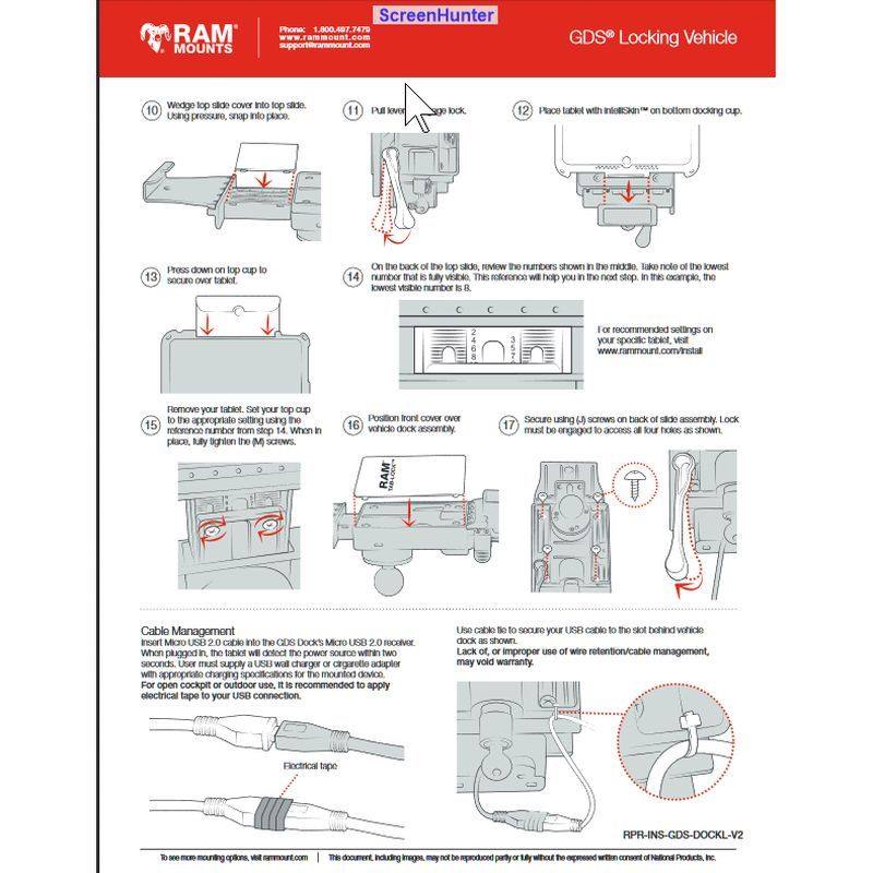 RAM GDS® Locking Vehicle Dock instructions 2