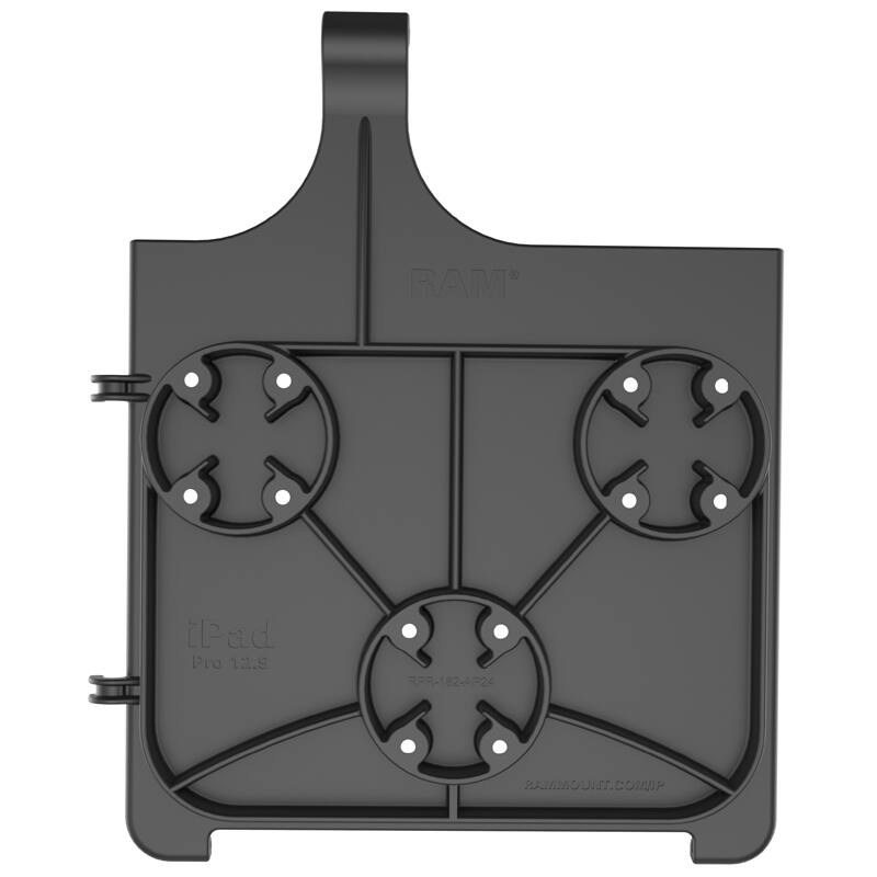 RAM-HOL-AP24U RAM® EZ-Roll'r™ Cradle for Apple iPad Pro 12.9" 3rd Gen from rear
