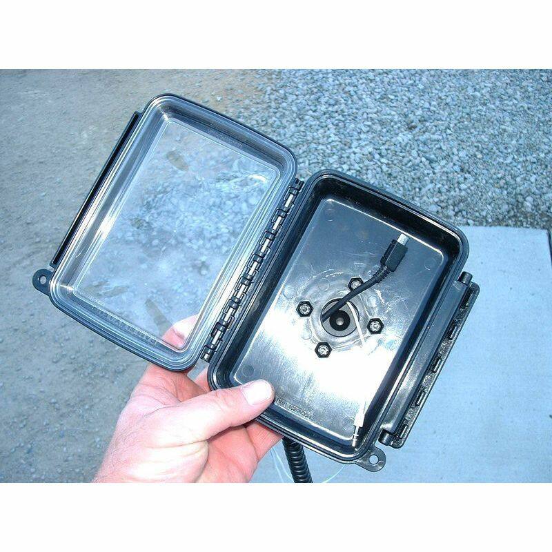 RAM-HOL-AQ6U RAM Aqua Box® for Medium Wide Devices open showing cable access