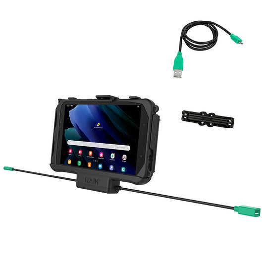 RAM-HOL-SAM60PDU - RAM® EZ-Roll'r™ Power and Data Cradle for Samsung Galaxy Tab Active 3 and Active2