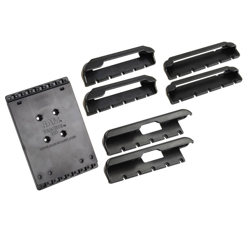 RAM-HOL-TAB-SM2U RAM® Tab-Tite™ Universal Spring Loaded Holder for 8" Tablets with three sizes of end-caps