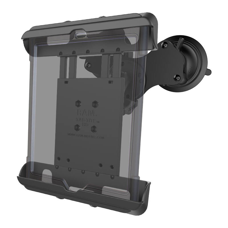 RAM-HOL-TAB17-189BU RAM® Tab-Tite™ Tablet Mount with RAM® Twist-Lock™ Double Suction Cup with clear tablet