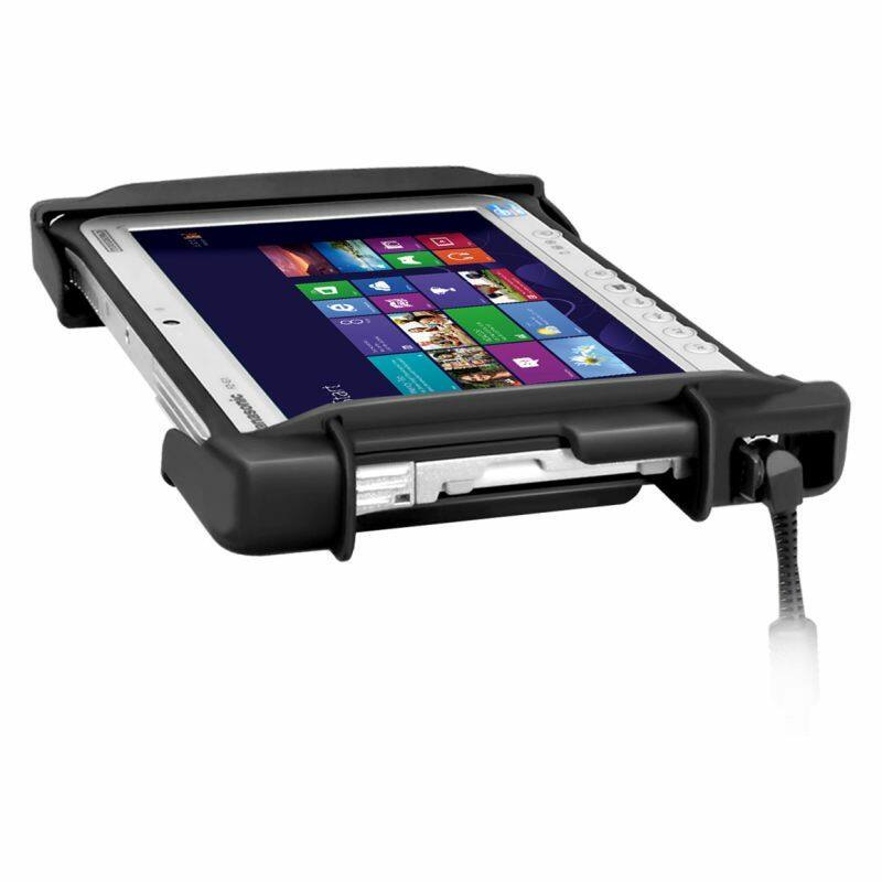 RAM-HOL-TAB19U RAM® Tab-Tite™ Holder for 10”-11” Rugged Tablets - showing charging ports