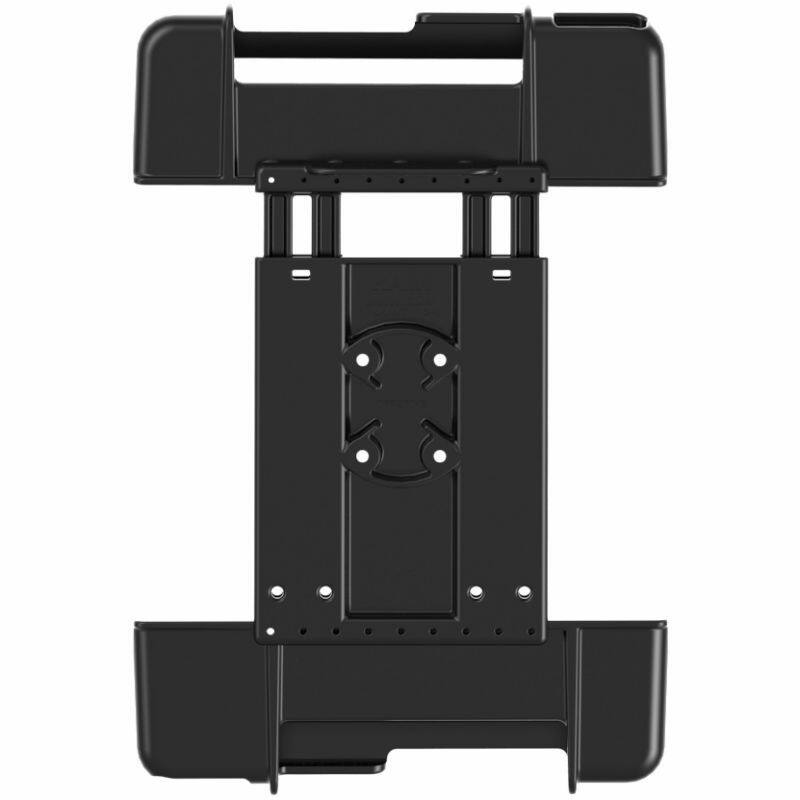 RAM-HOL-TAB19U RAM® Tab-Tite™ Holder for 10”-11” Rugged Tablets - empty from rea r showing mounting points