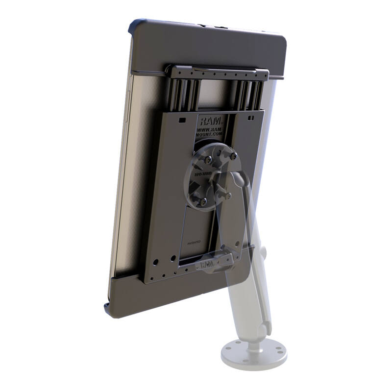RAM-HOL-TAB28U RAM Tab-Tite™ Universal Spring Loaded Cradle for 9.7" class tablets from rear