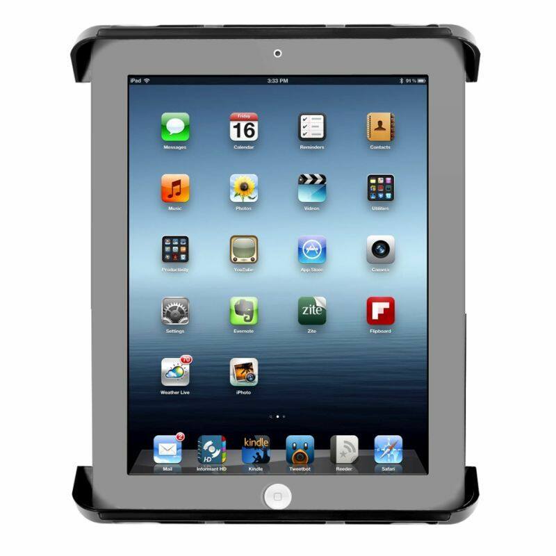 RAM Tab-Tite Cradle - 9.7" - 10" Tablets w/ Small Tough-Claw Base (B Series)