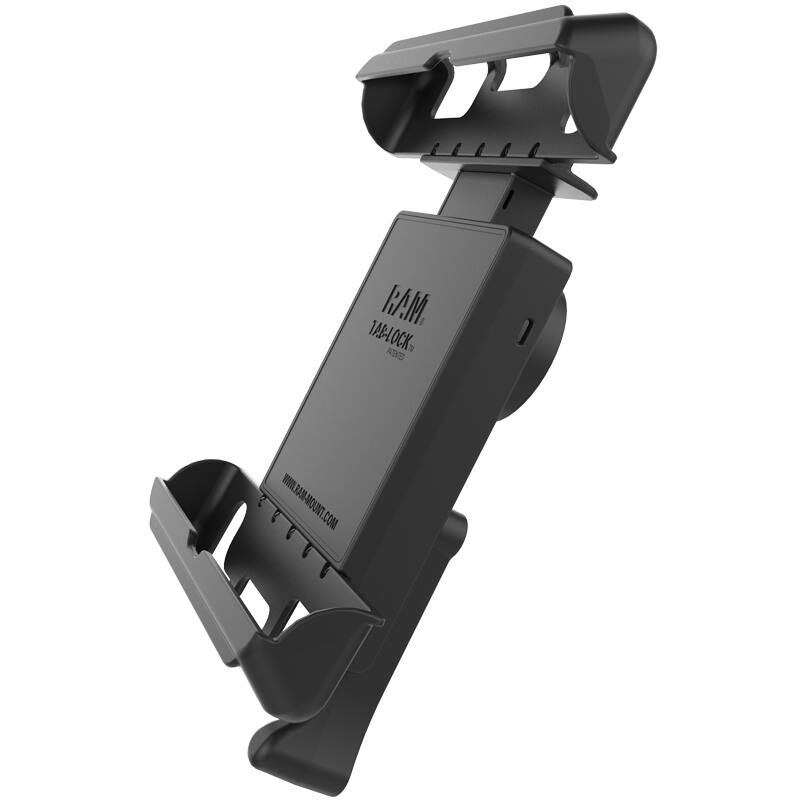 RAM-HOL-TABL17U RAM® Tab-Lock™ Tablet Holder for Apple iPad Gen 1-4 with Case + More from side