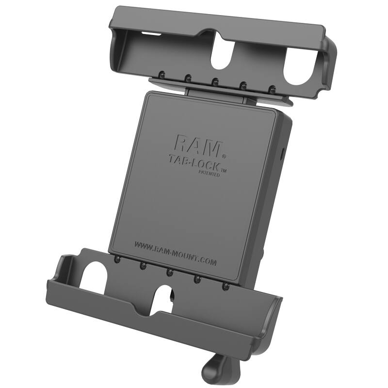 RAM Tab-Lock Locking Cradle - 9"- 10.5" Tablets with ATV/UTV Rail Mount