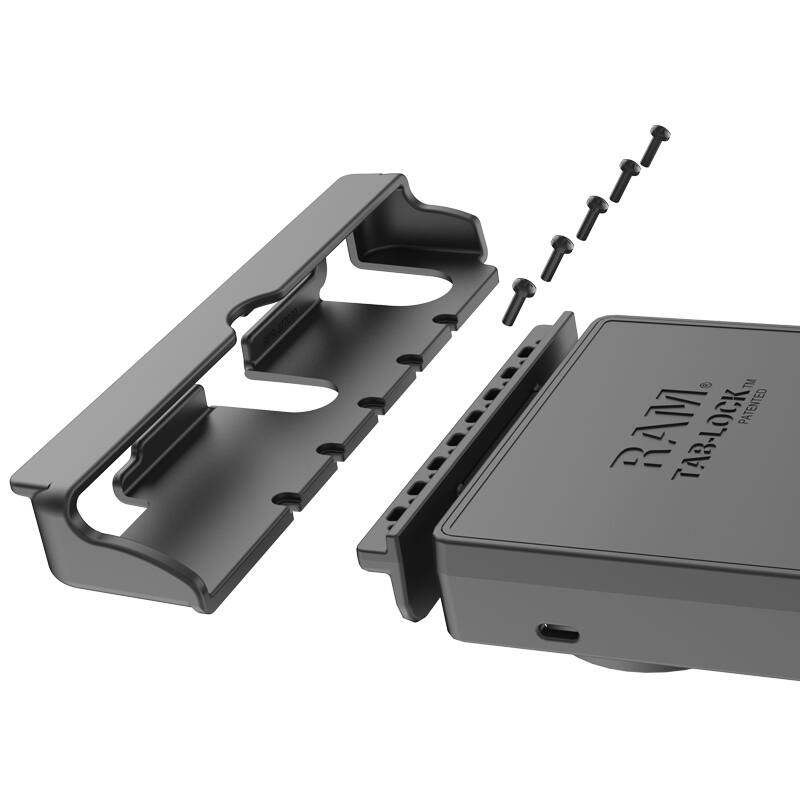ram-hol-tabl20u close up of end cap attachment