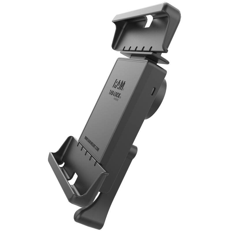 RAM-HOL-TABL25U RAM® Tab-Lock™ Tablet Holder for 10" Tablets with Case + More from side - no tablet