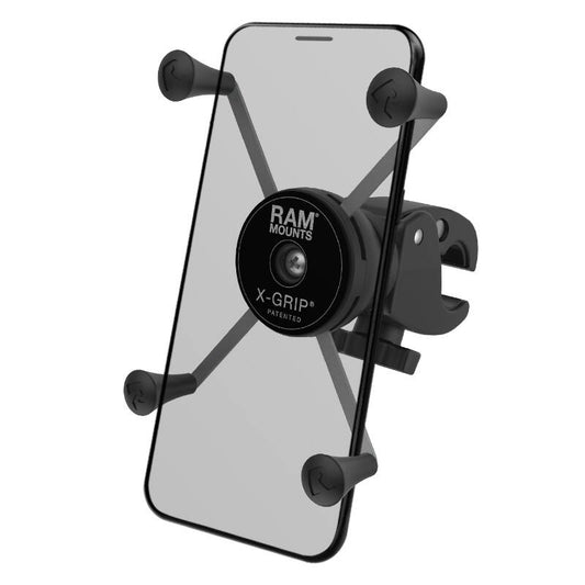 RAM-HOL-UN10-400-1U RAM® X-Grip® Large Phone Mount with Low-Profile RAM® Tough-Claw™ with clear phone