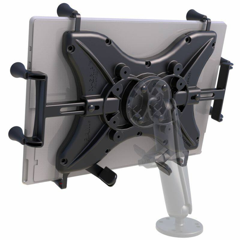 RAM-HOL-UN11U RAM® X-Grip® Universal Holder for 12" Tablets - rear