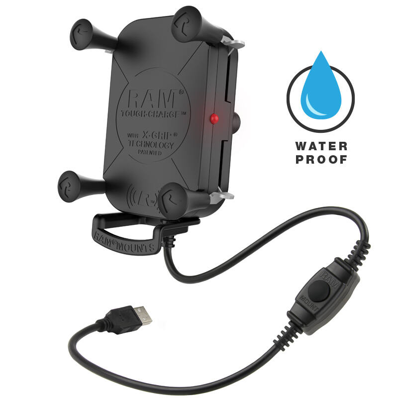 RAM-HOL-UN12WB-1 RAM® Tough-Charge™ with X-Grip® 15W Waterproof Wireless Charging Holder