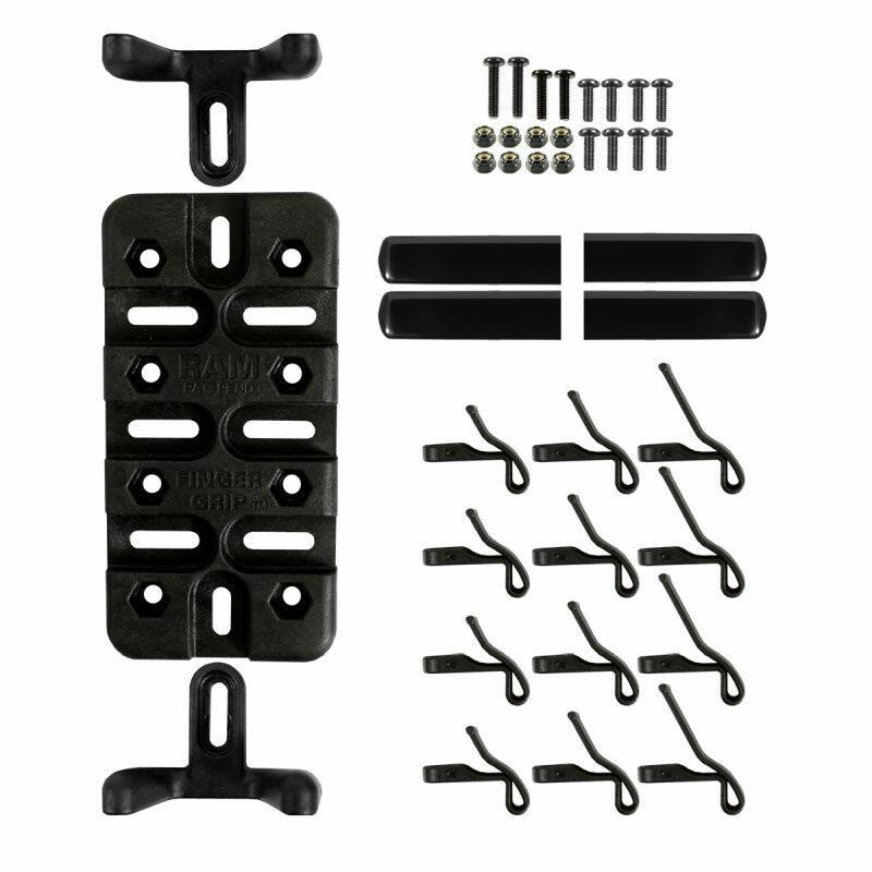 RAM-HOL-UN4 Universal Finger-Grip™ Phone/Radio Cradle - showing all finger options