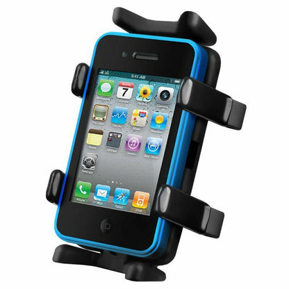 RAM Finger Grip - Universal Phone / Radio Cradle with Strap Hose Clamp Base
