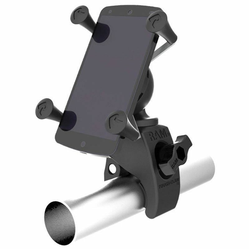RAM-HOL-UN7-400U RAM® X-Grip® Phone Mount with RAM® Snap-Link™ Tough-Claw™ on rail