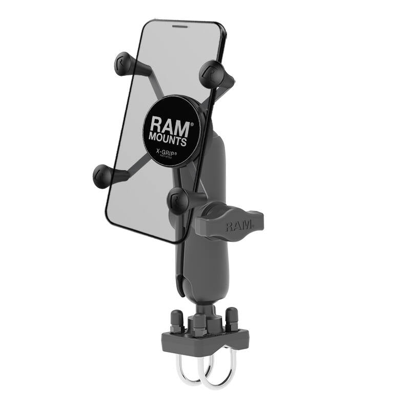 RAM-HOL-UN7B-235U UN7 X-Grip with double U-Bolt handlebar base