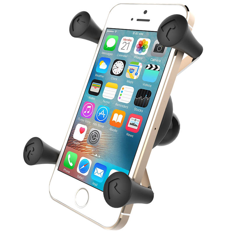 RAM-HOL-UN7BU RAM® X-Grip® Universal Phone Holder with Ball - B Size with phone