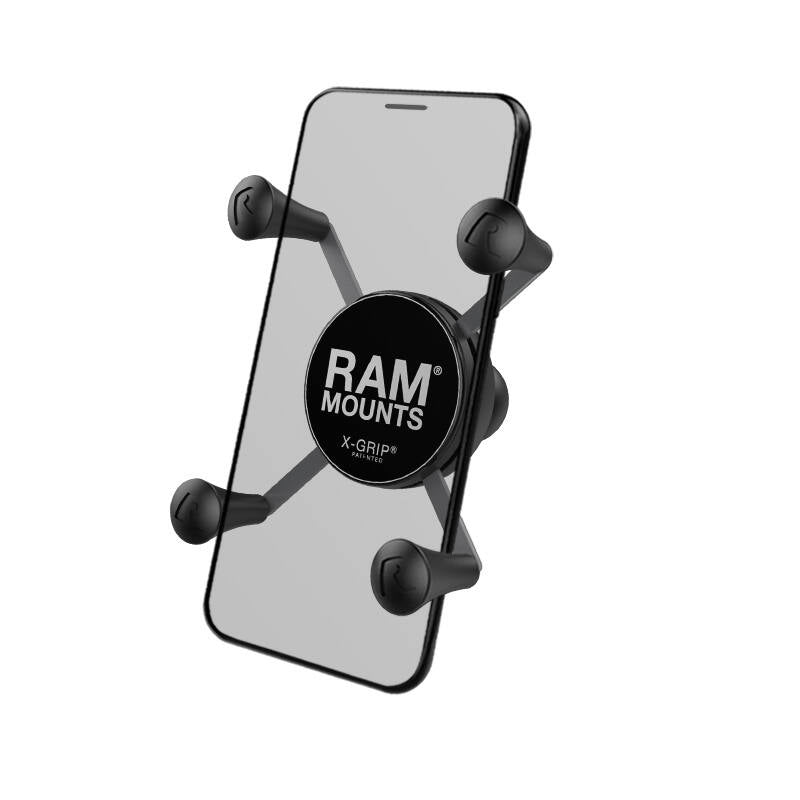 RAM X-Grip Universal SmartPhone Cradle - Tough-Claw Handlebar Base + Short Arm