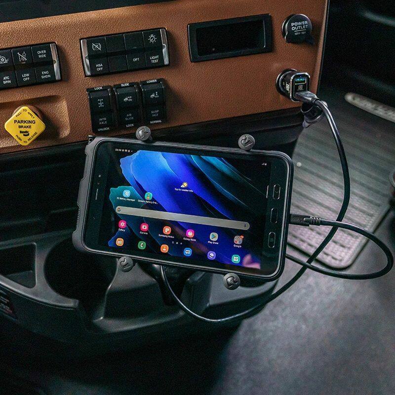 RAM-HOL-UN8BU RAM® X-Grip® Universal Holder for 7"-8" Tablets with Ball - in truck