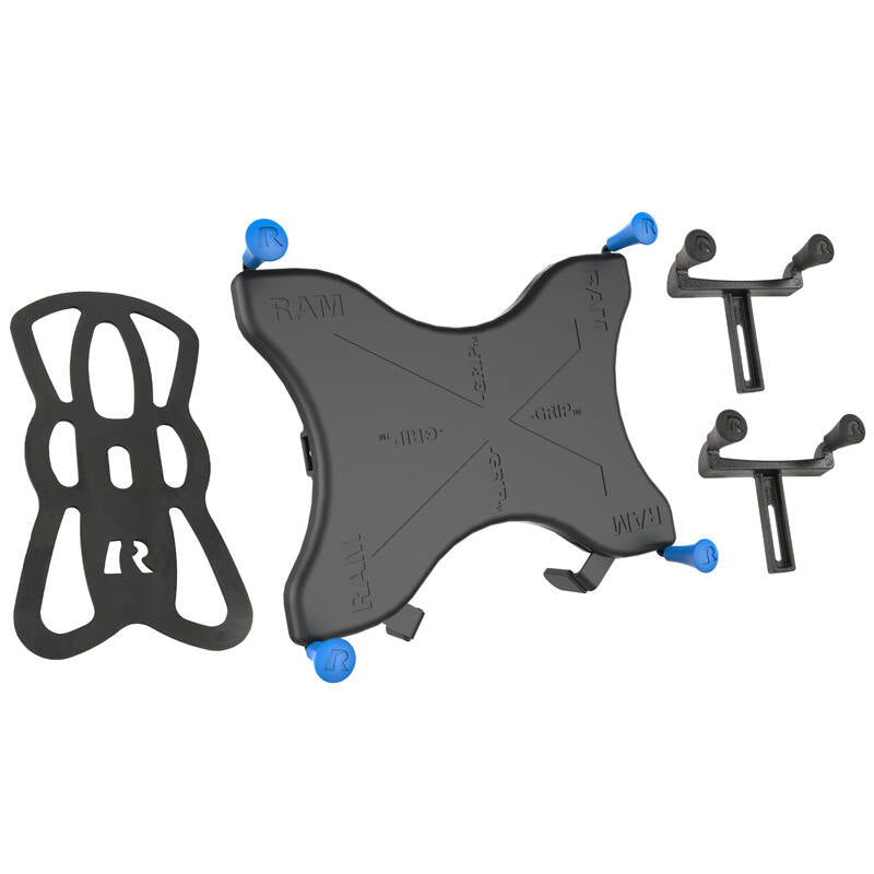 RAM-HOL-UN9-DFSU RAM® X-Grip® Universal X-Grip® Cradle for 9" - 10" Large Tablets - showing all parts