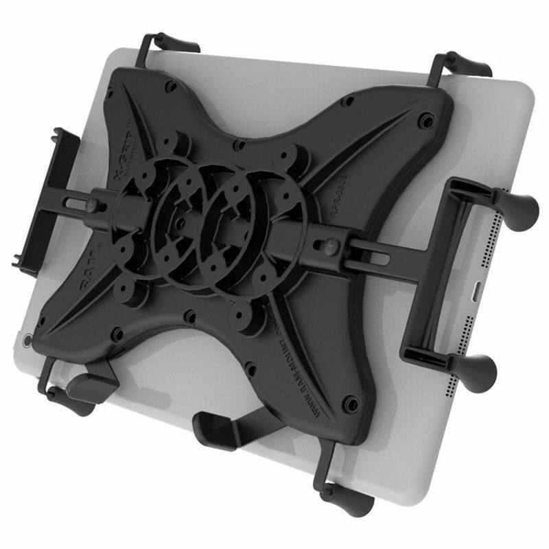 RAM-HOL-UN9U X-Grip with tablet from rear