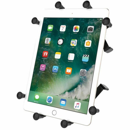 RAM X-Grip Universal Cradle for 10" Tablets with Tough-Claw Chair / Bed base