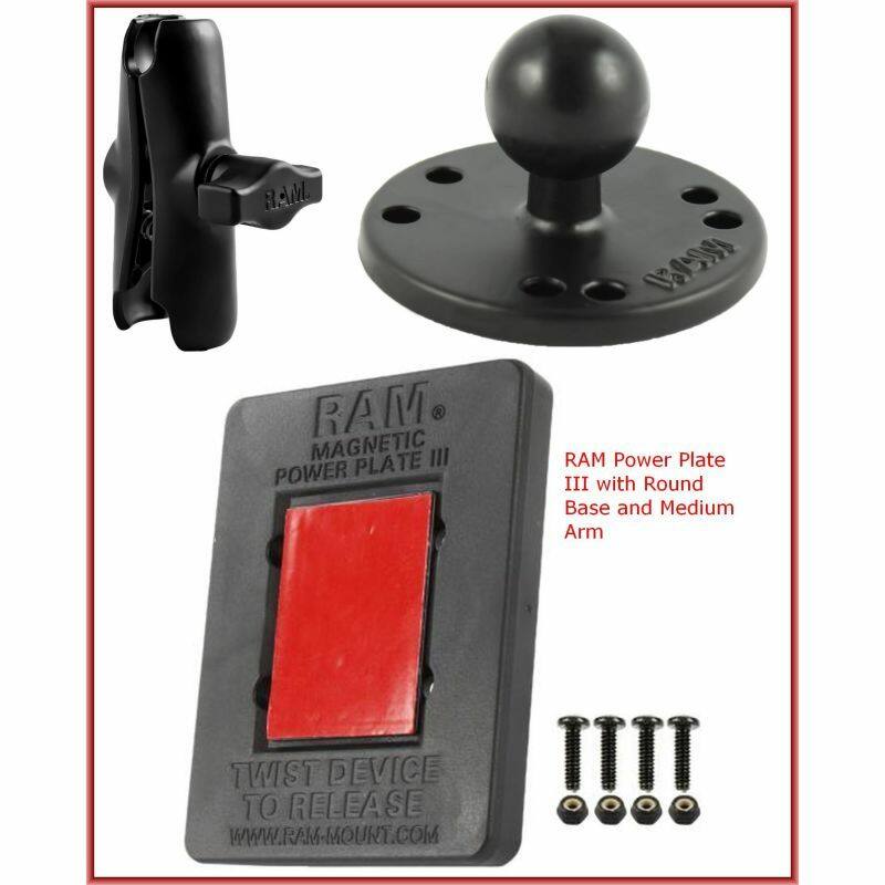 RAM-B-201-300-1U RAM Power Plate™ III Radar Detector Holder with standard 94mm Double Socket Arm