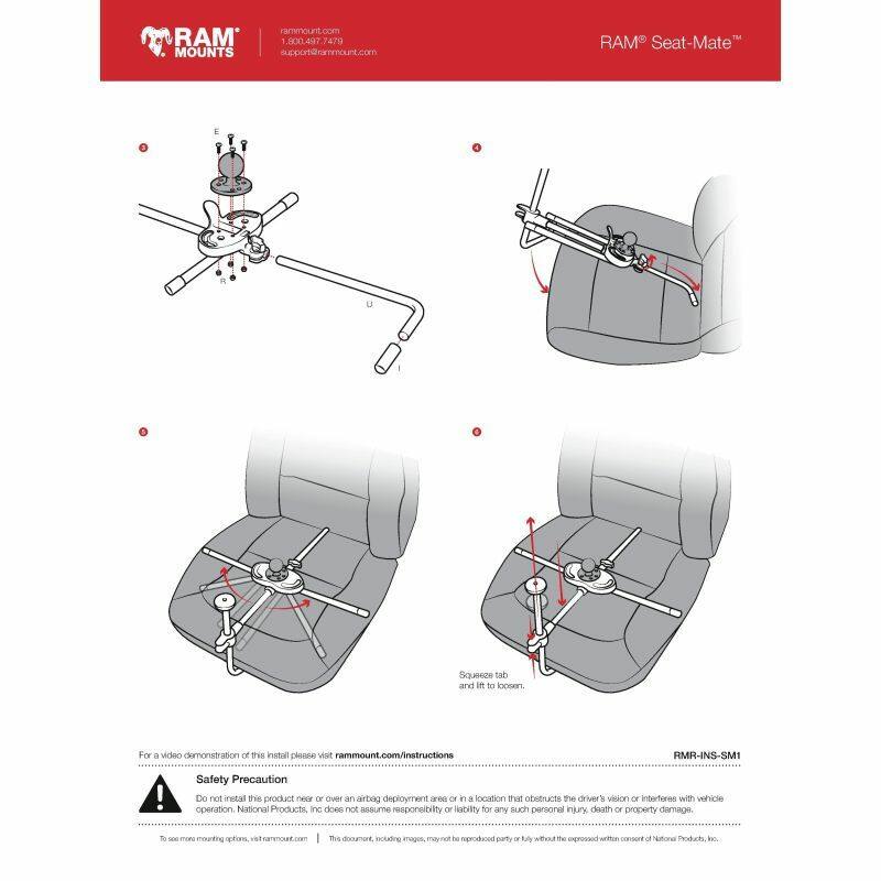 RAM Seat-Mate System in Carry Bag