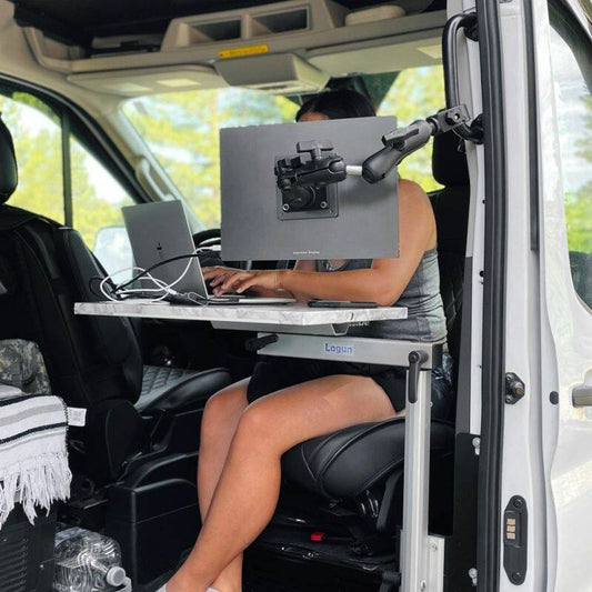 RAM-2461-200-400 RAM® Screen / Tablet mount with swivel arm and Tough-Claw™ base