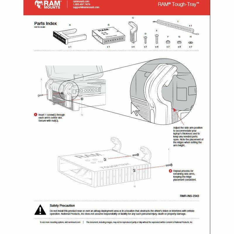 RAM® Tough-Tray™ II assembly guide