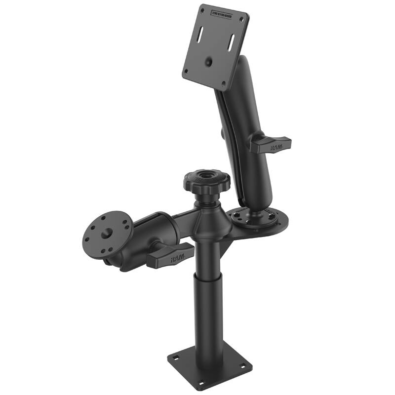 RAM-VP-SW2F-45-2461 RAM® Tele-Pole™ with 4” & 5” Poles and Double Ball 75x75mm VESA Mount
