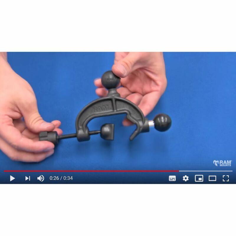 RAP-B-121BBU RAM® Add-A-Ball™ Accessory Base for the Composite Yoke Clamp Base
