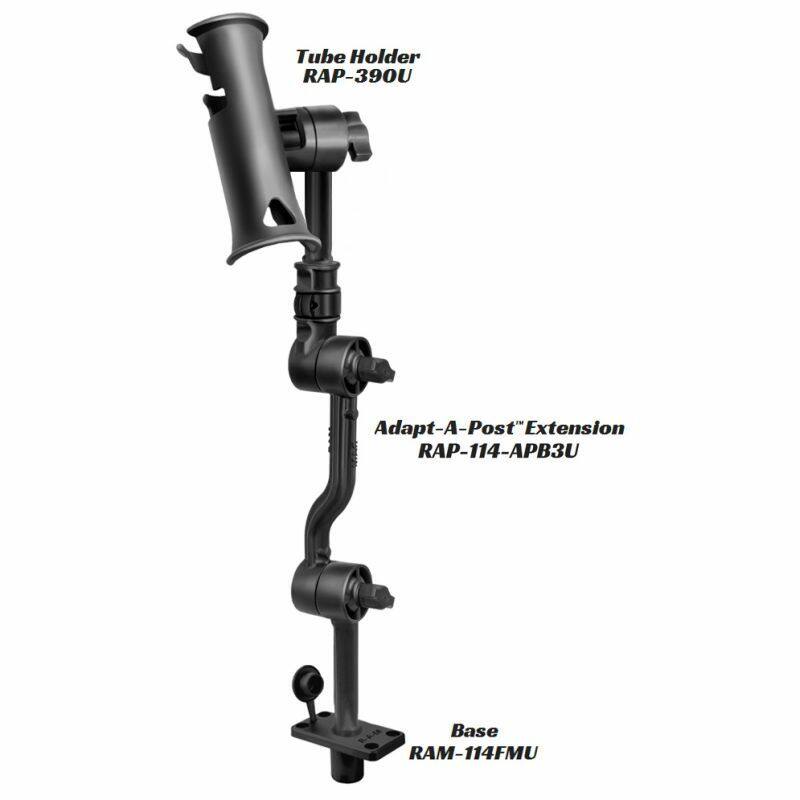 RAP-114-APB3U RAM® Adapt-A-Post™ with Adjustable 16" Extension Arm