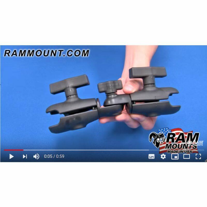 RAP-200-2U Composite Double Socket Swivel Arm for C Size 1.5" Balls