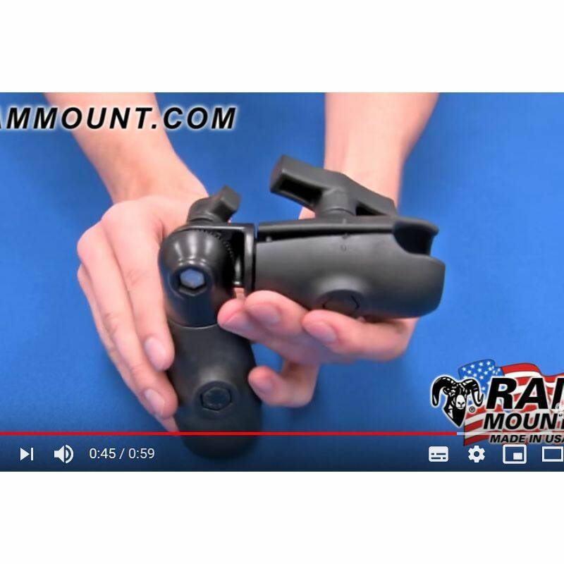 RAP-200-2U Composite Double Socket Swivel Arm for C Size 1.5" Balls