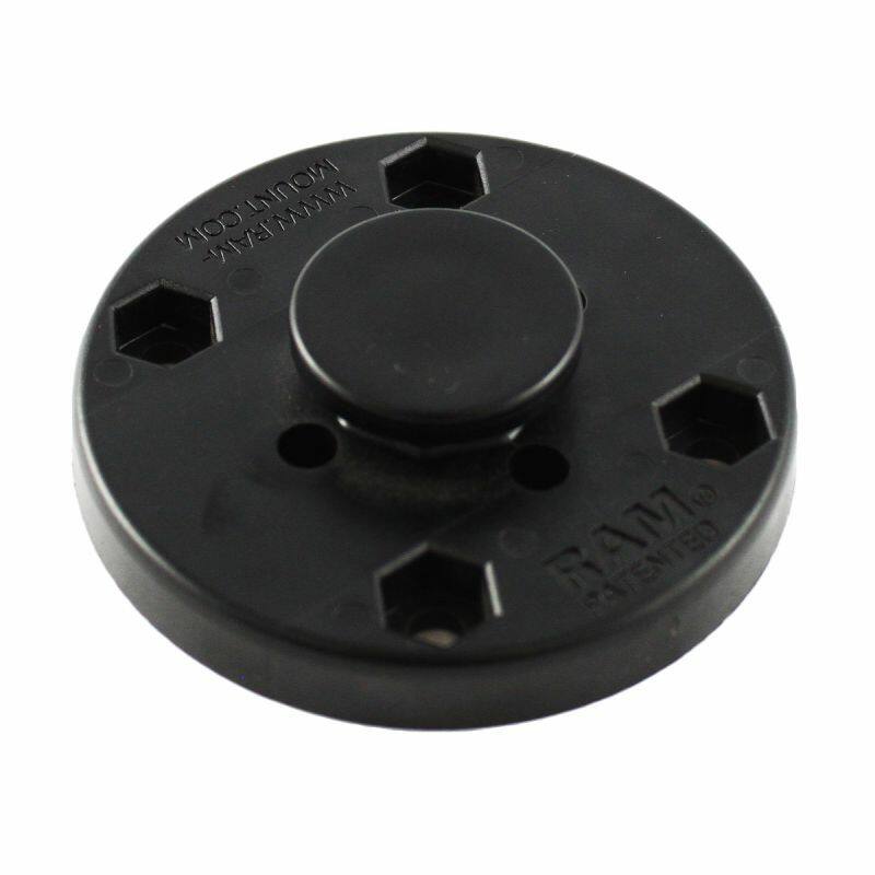 RAM Single Socket Arm with Round Swivel Plate