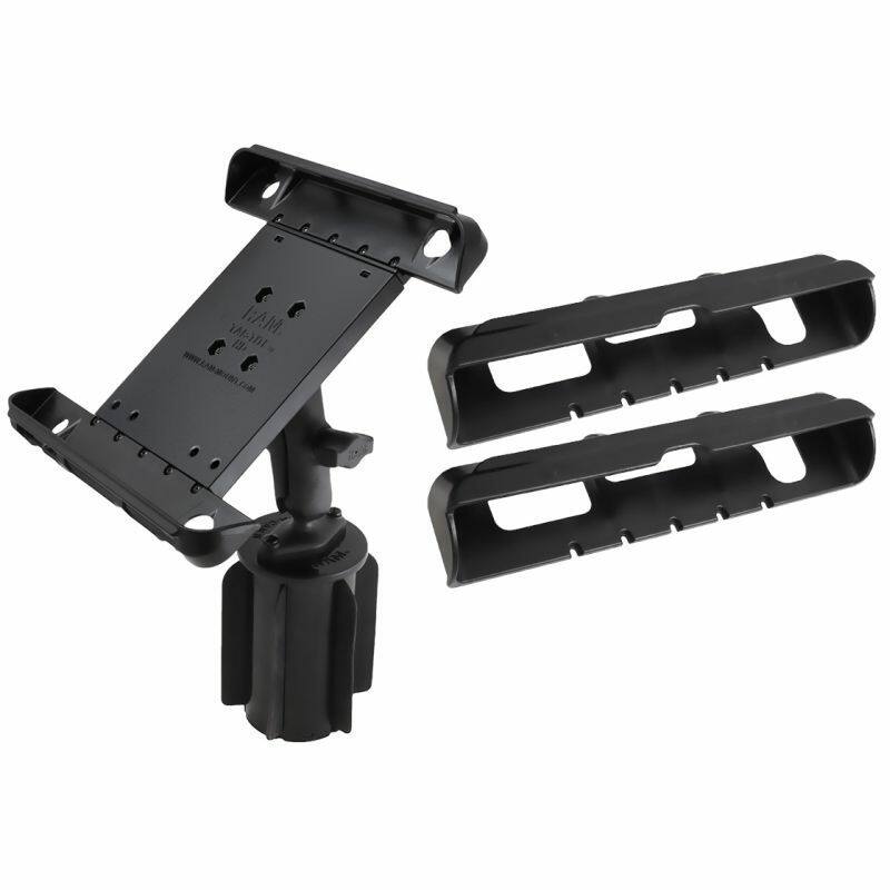 RAP-299-3-B-102-TAB-LG RAM® Tab-Tite™ Large Tablet Holder with RAM-A-CAN™ II Cup Holder Mount (composite)